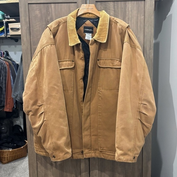 Outbrook Men’s XL Canvas Work Jacket Chore Zip Coat - Picture 1 of 10